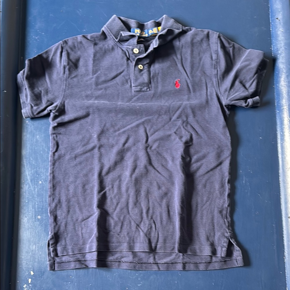 Polo by Ralph Lauren Blue and Red Classic Polo Shirt